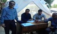 اندازه گیری فشار خون در راهپیمایی روز قدس
